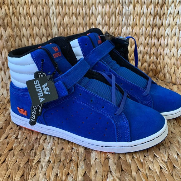 New Supra Deadstock Suprano High Suede Sneakers Mens 8 Womens 9.5 - Picture 1 of 8